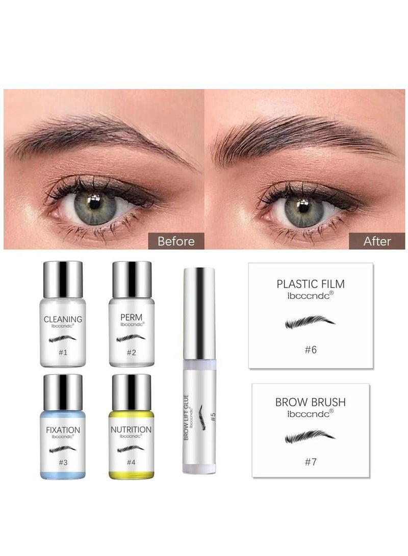 Brow Lamination Kit Professional Instant Eyebrow Lift Kit for Fuller and Messy Eyebrows Lasts 8 Weeks ,Ideal for Salon Home Use