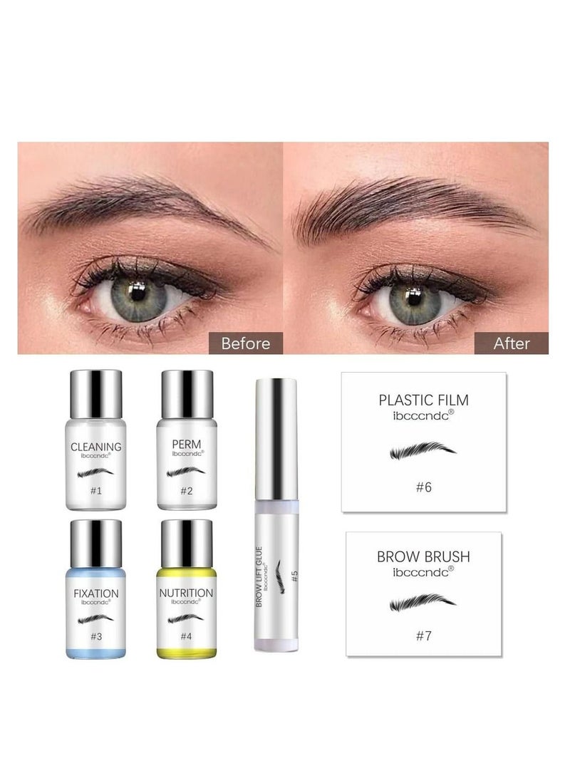 Brow Lamination Kit Eyebrow Lifting and Perming Lash Lift Professional Eyebrows Lift Styling Kit Suitable for DIY and Salon Use