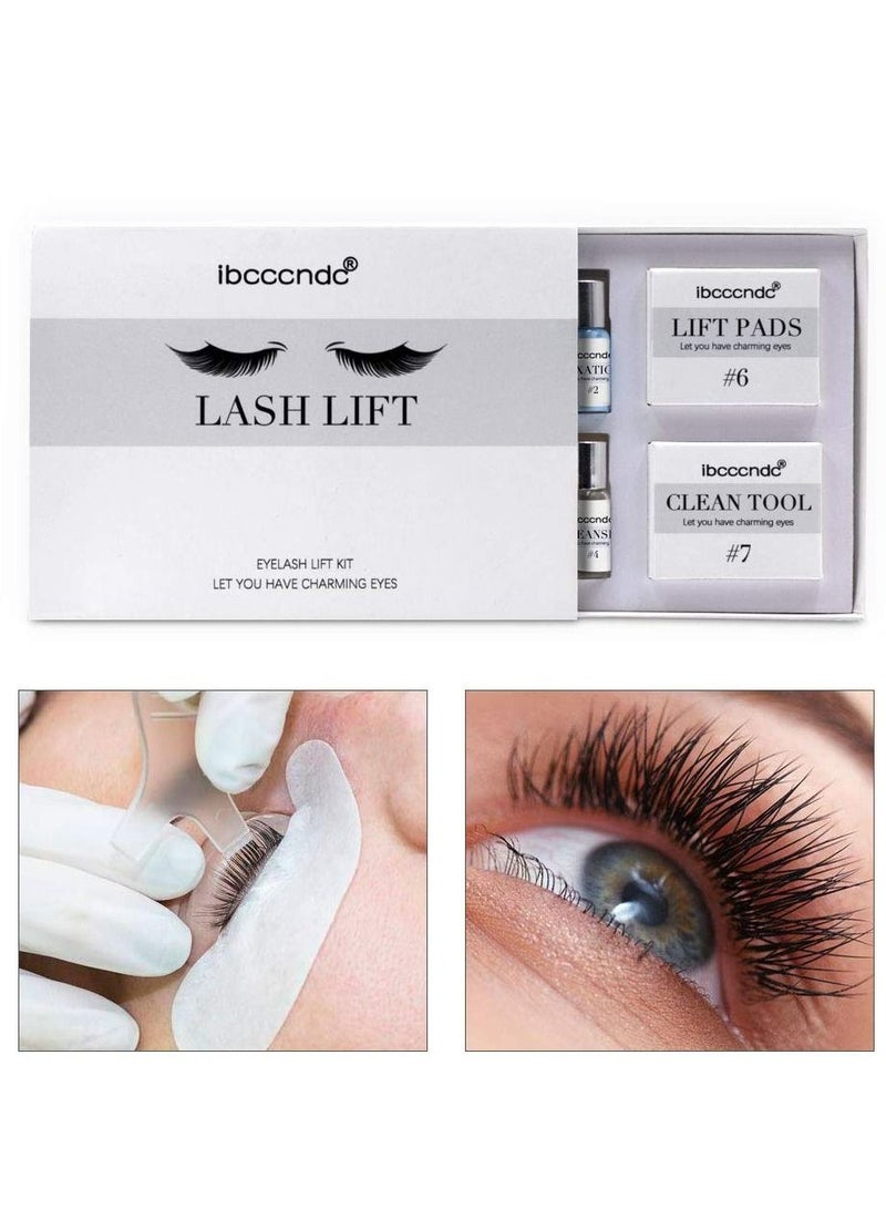 7 Pieces Lash Lifting Kit Set  Eyelash Perm Kit Long Lasting Curl Home & Professional Use Lash Lift Kit & Safe Perming Wave Semi Permanent Curling Professional Quality