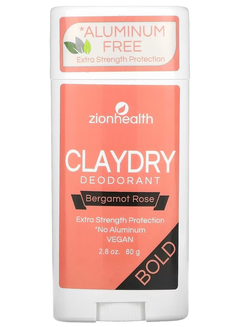 Bold ClayDry Deodorant Bergamot Rose