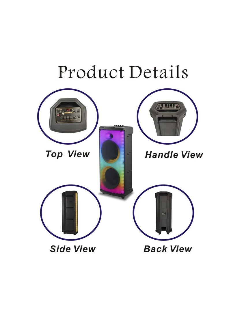 Party Speaker Disco Colorful Light Dancing Singing Speaker High Power Bluetooth Louder Speaker