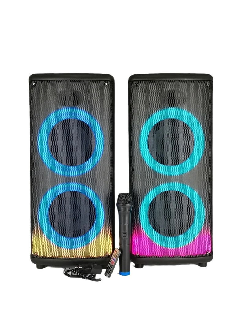 Party Speaker Disco Colorful Light Dancing Singing Speaker High Power Bluetooth Louder Speaker