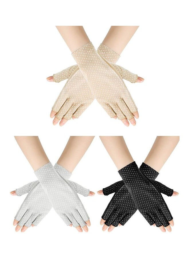3 Pair Casual Printed Gloves Multicolour