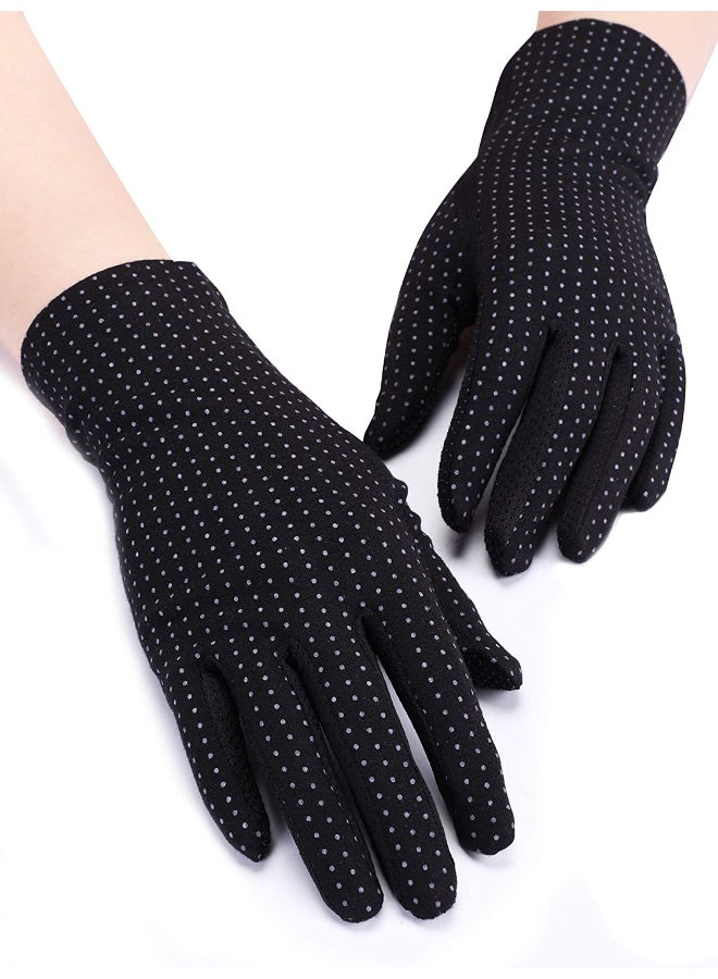 3 Pair Casual Printed Gloves Black/Grey/Beige