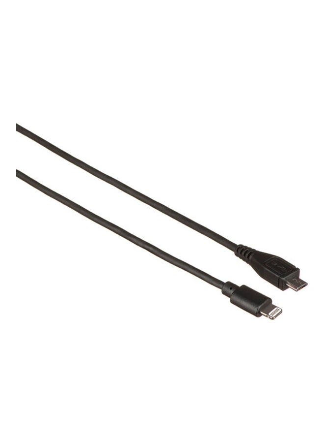 Lightning To Micro USB Cable AMV-LTG Black