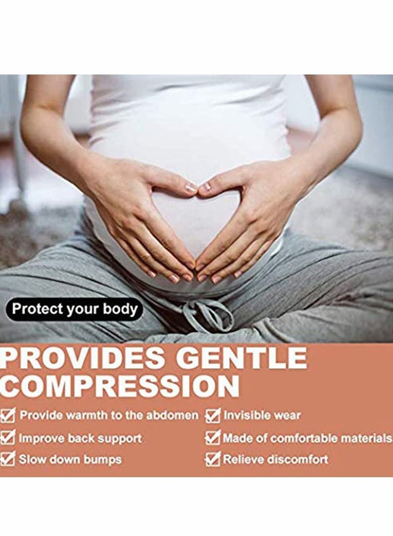 Maternity Belt, Pregnancy Support, Bump Band Abdominal, Belly Back Brace Strap (Black)