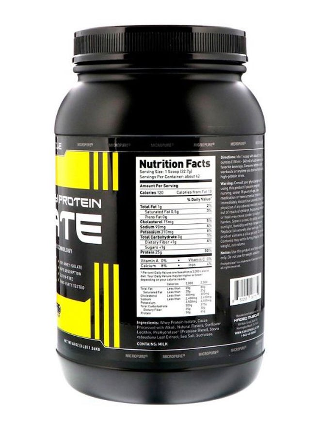 Isolate Micro Pure Chocolate Flavour Whey Protein