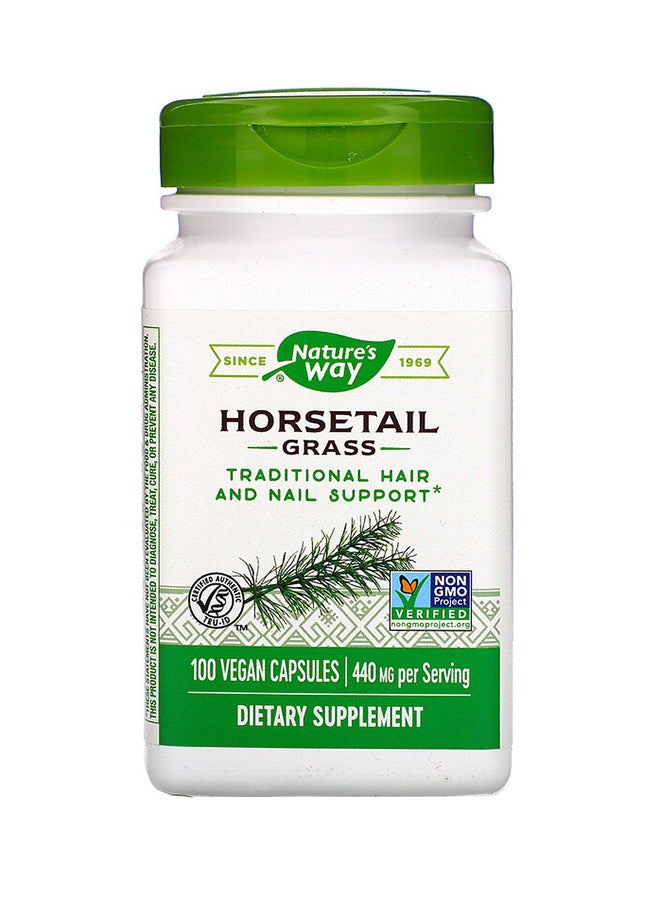 Horsetail Grass Dietary Supplement - 100 Capsules