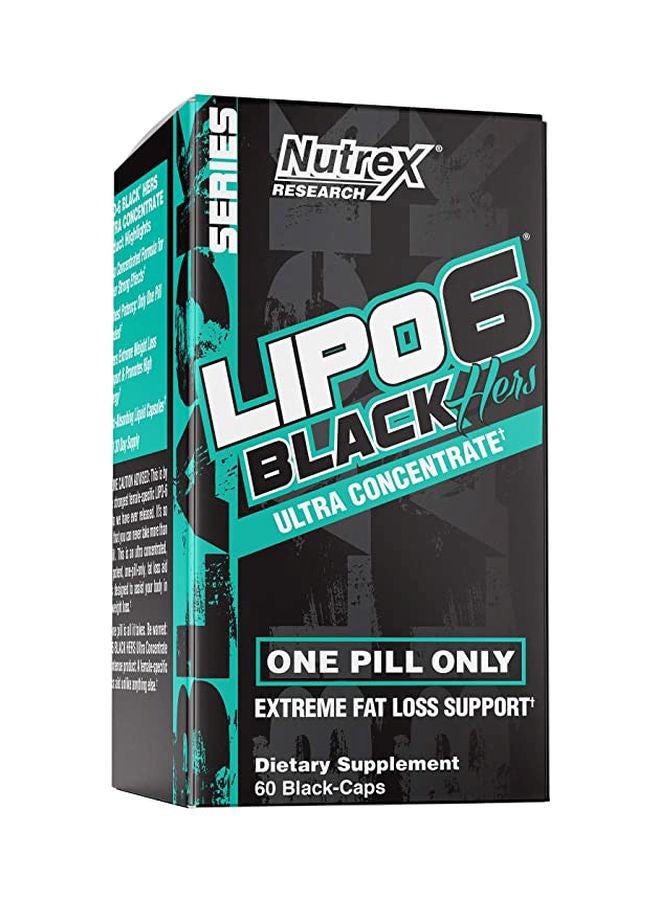 Lipo 6 Black Hers Dietary Supplement - 60 Capsules