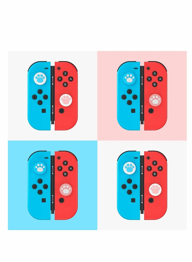 Switch Thumb Grip Caps, Joystick Cap for Nintendo & Lite, Soft Silicone Cover Joy-Con Controller, Cat Claw Design