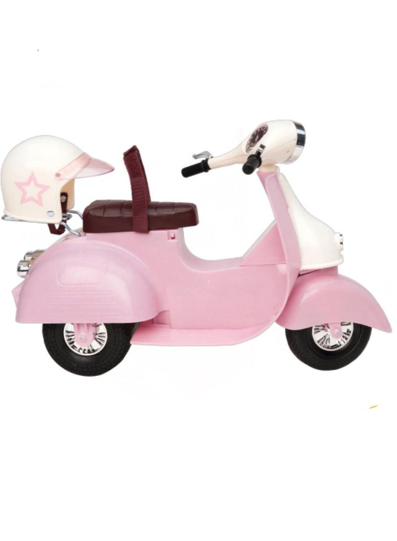 Our Generation Ride in Style Scooter Pink & Ivory