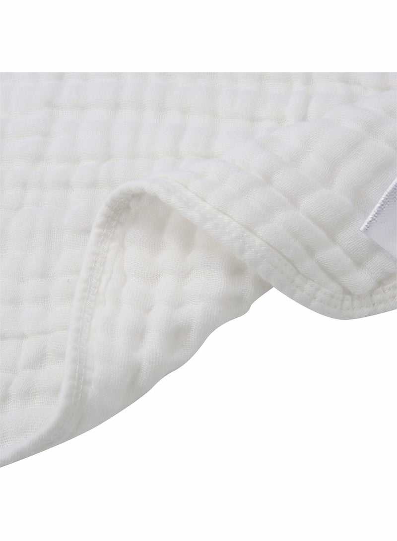 Baby Muslin Washcloths, Natural Purified Muslin Cotton Baby Wipes 6 Layer Absorbent Soft Newborn Baby Face Towel for Sensitive Skin, Baby Registry as Shower 5 Pack 10x10 inches