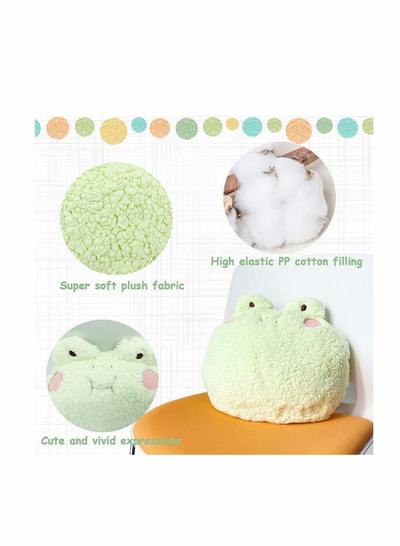 Frog Plush Pillow, Adorable Stuffed Animal, Home Cushion Decoration Toy Throw Pillow Decorations Gifts for Women Kids Birthday