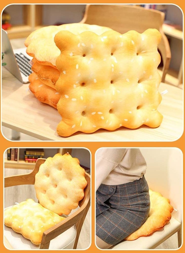 Simulation Crackers Pillows, 3D Soft Soda Funny Food Filling Plush Pillow, Cushion Creativity New Must Haves Gift, Suit for Party Home Decor