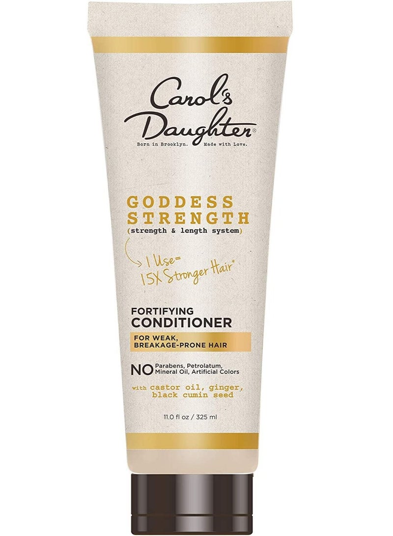 Carols Daughter Strength Paraben Free Conditioner for Curly Hair with Castor Oil Black Seed Oil and Ginger, For Weak, Breakage Prone Hair Strenghetning Conditioner for Curly Hair