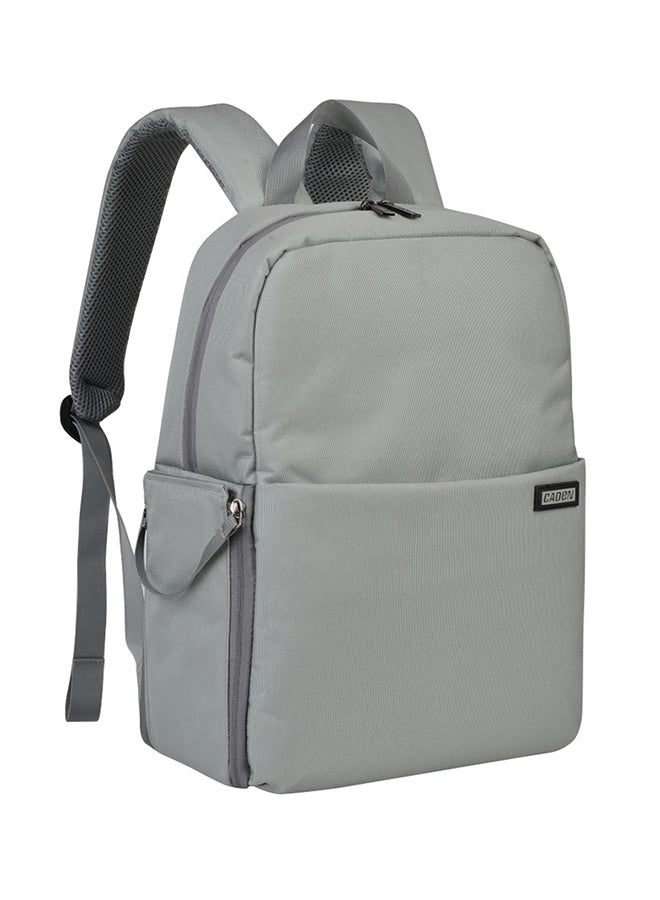 Waterproof DSLR Camera Travel Shoulder Backpack Grey