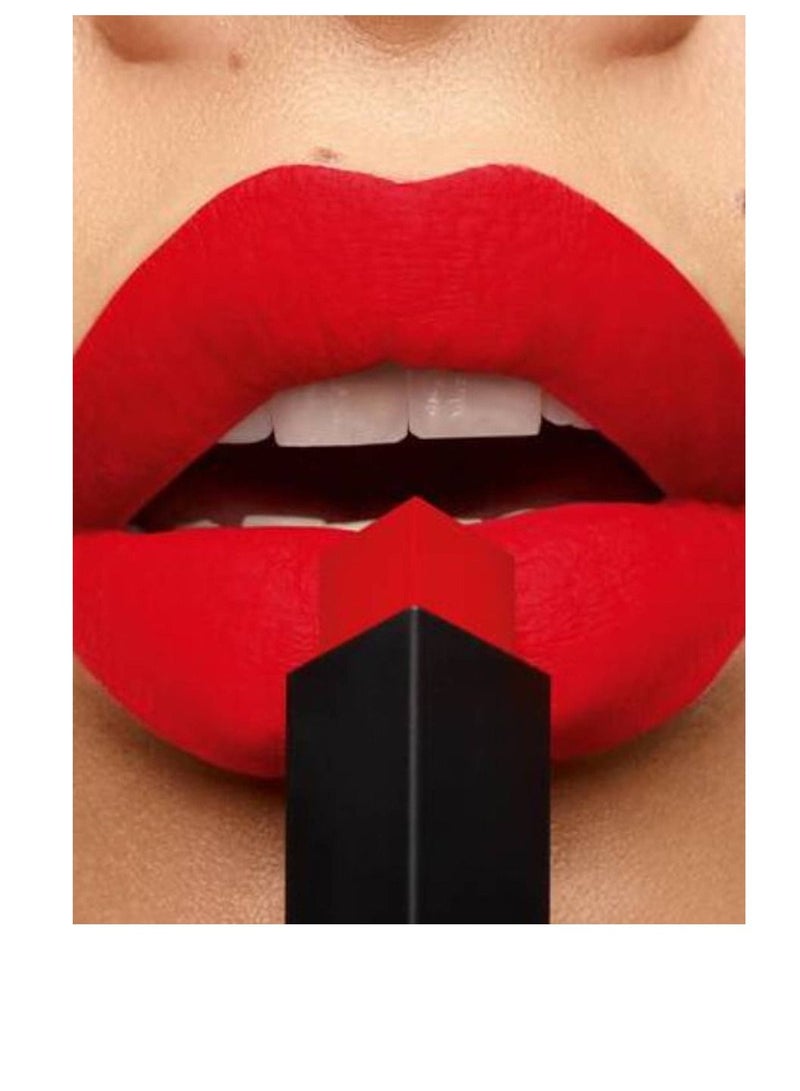 ROUGE PUR COUTURE THE SLIM LEATHER-MATTE LIPSTICK 2.2G - 10 CORAIL ANTINOMIQUE