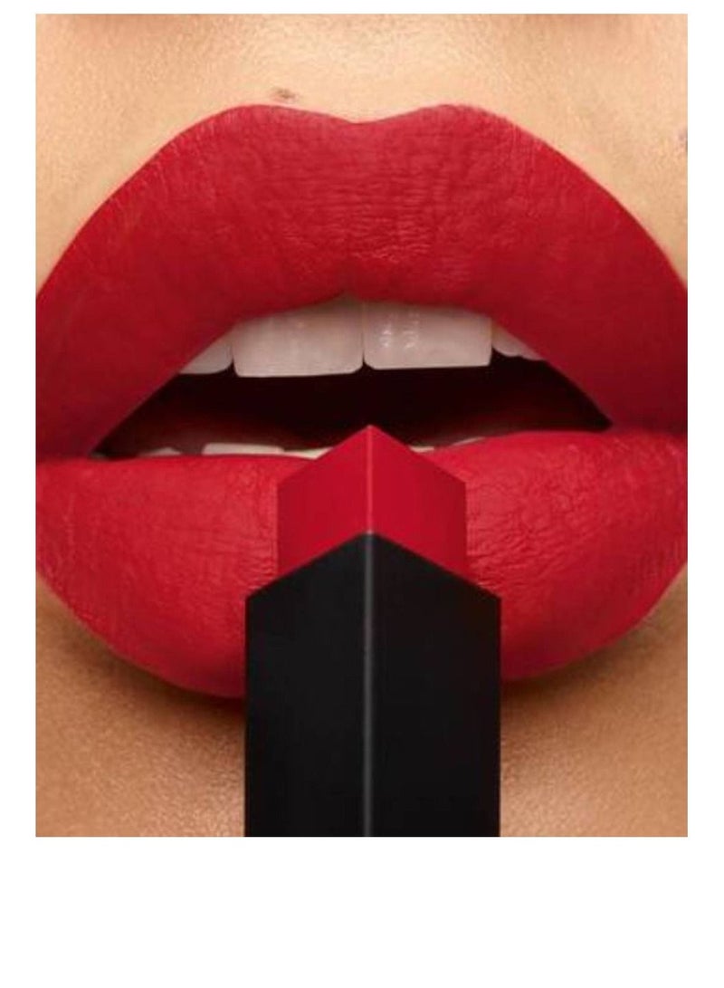 ROUGE PUR COUTURE THE SLIM LEATHER-MATTE LIPSTICK 2.2G -23 MYSTERY RED