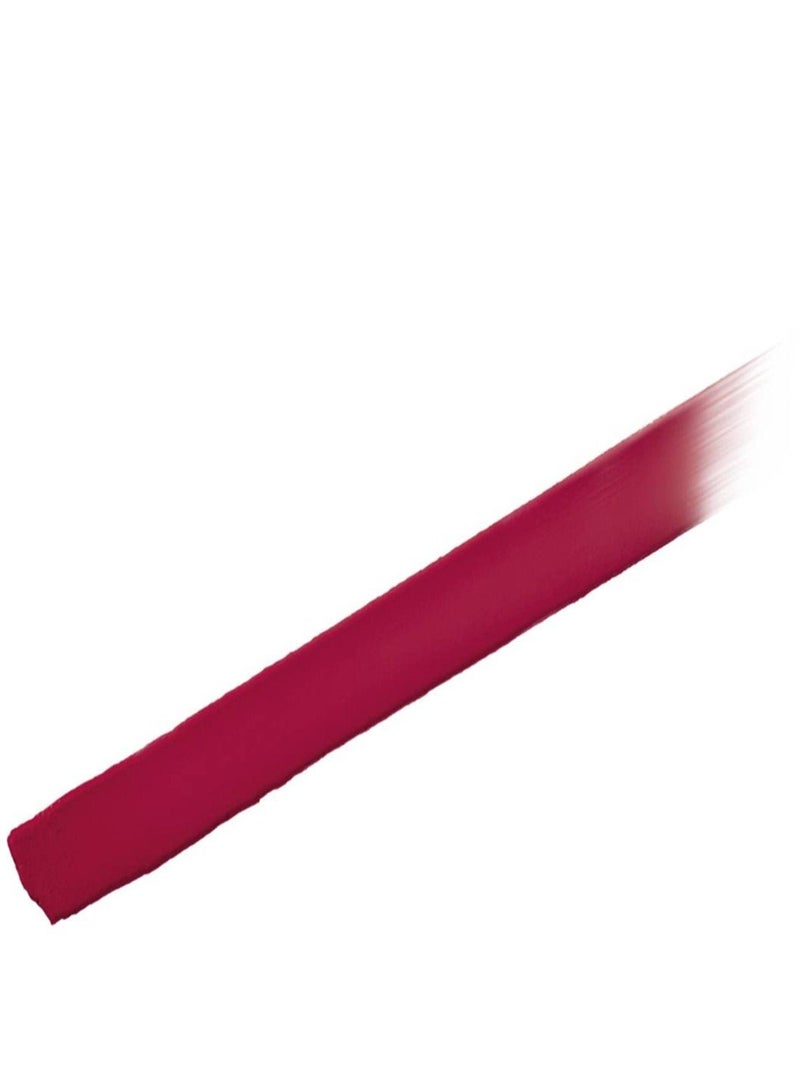 ROUGE PUR COUTURE THE SLIM LEATHER-MATTE LIPSTICK 2.2G -27 CONFLICTING  CRIMSON