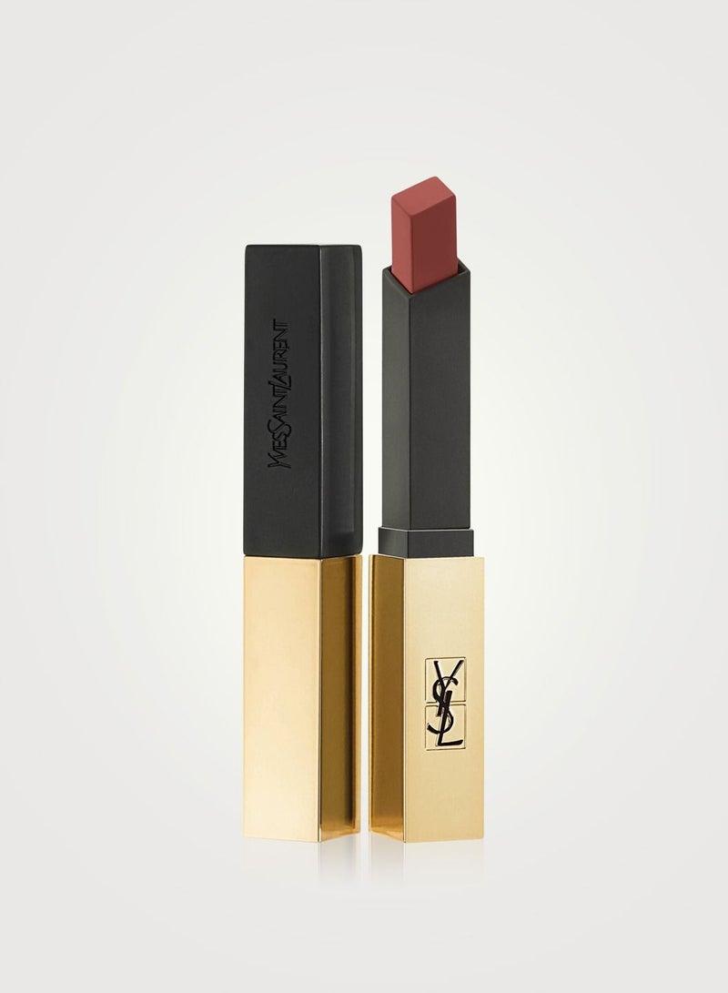 ROUGE PUR COUTURE THE SLIM LEATHER-MATTE LIPSTICK 2.2G - 416 PSYCHIC CHILI