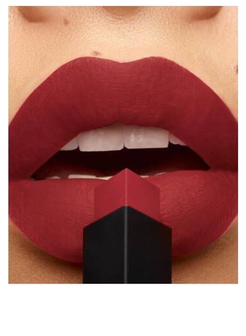 ROUGE PUR COUTURE THE SLIM LEATHER-MATTE LIPSTICK 2.2G - 9 RED ENIGMA