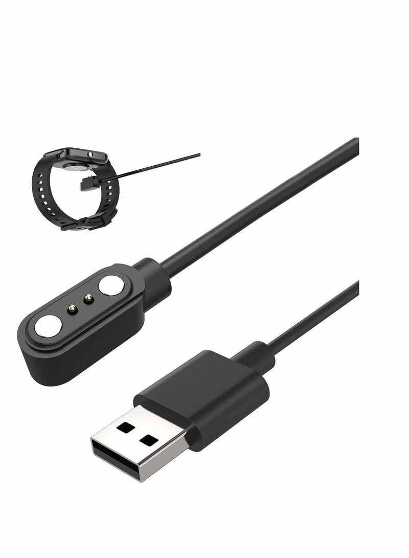 Smart Watch Charger, 2 pin Magnetic Charging Cable, Compatible for YAMAY VeryFitPro SW023 ID205L SW021 ID205U ID205S SW025 Uwatch 3S 3 2S