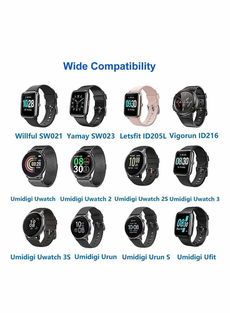 Smart Watch Charger, 2 pin Magnetic Charging Cable, Compatible for YAMAY VeryFitPro SW023 ID205L SW021 ID205U ID205S SW025 Uwatch 3S 3 2S