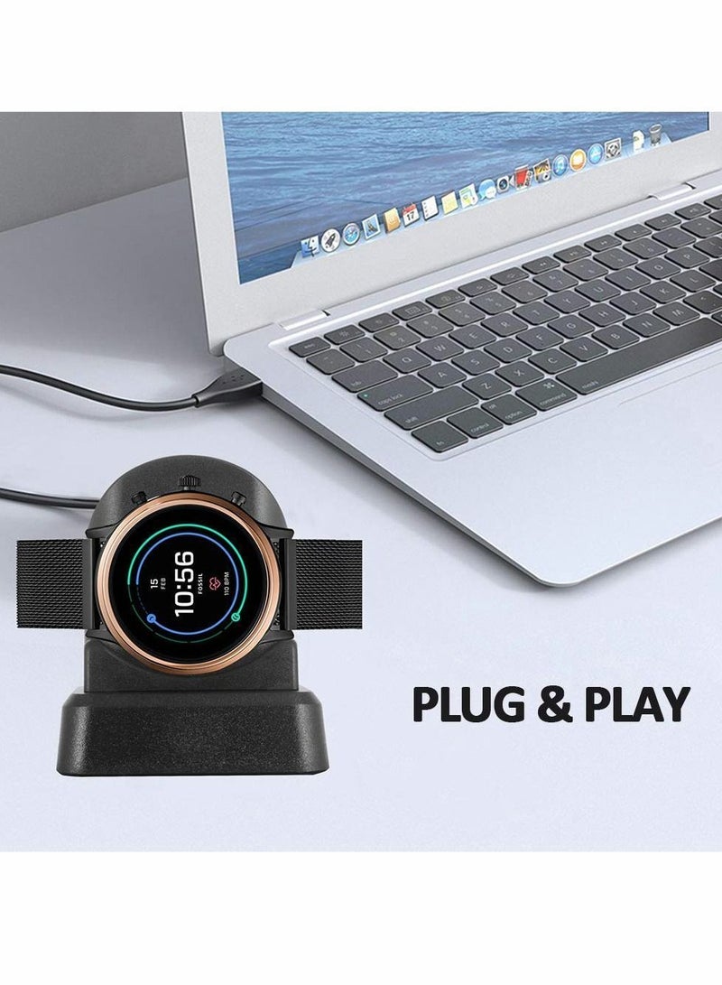 Watch Charger Compatible with Fossil Gen 6/5/4/Sport, Smart Charging Dock, Must Have Smartwatch Accessories Fossil/Diesel/Kate Spade/Puma/Armani/Michael Kors and More