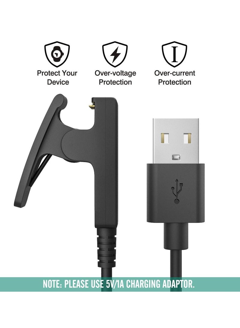 Charger for Garmin Forerunner 235/35/ 35J/ 64/230/ 630/645/ 645 Music/ 735XT/ Vivomove HR/Approach S20/ G10/ Lily Watches ，Smart Watch Replacement Charging Clip Sync Data Cable