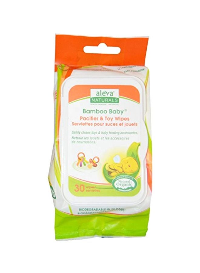 Bamboo Baby Wipes 2 Packs x 30 Wipes, 60 Count