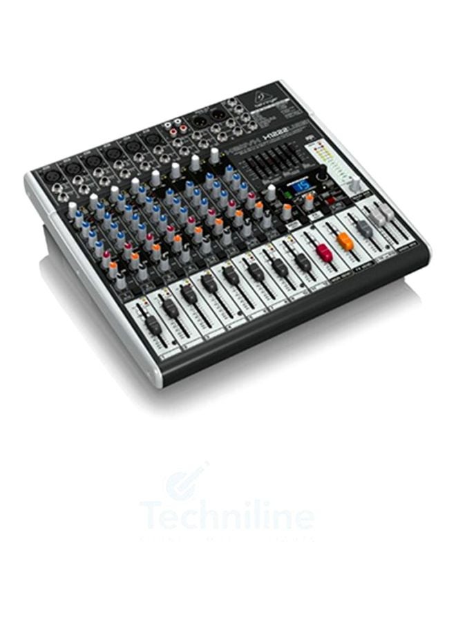 Premium 16-Input 2/2-Bus Mixer With Multi-FX Processor X1222USB Grey/Red/Blue