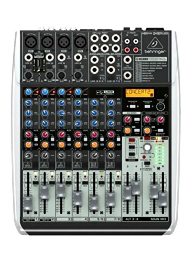 Premium 12-Input 2/2-Bus Mixer With Multi-FX Processor QX1204USB Grey/Red/Blue