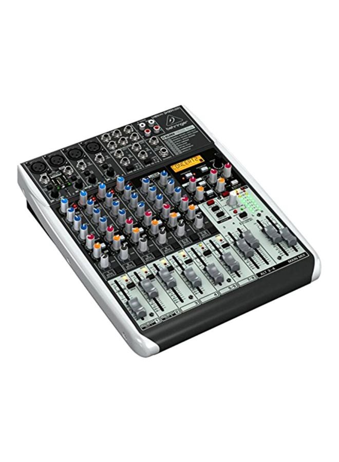 Premium 12-Input 2/2-Bus Mixer With Multi-FX Processor QX1204USB Grey/Red/Blue