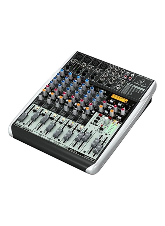 Premium 12-Input 2/2-Bus Mixer With Multi-FX Processor QX1204USB Grey/Red/Blue