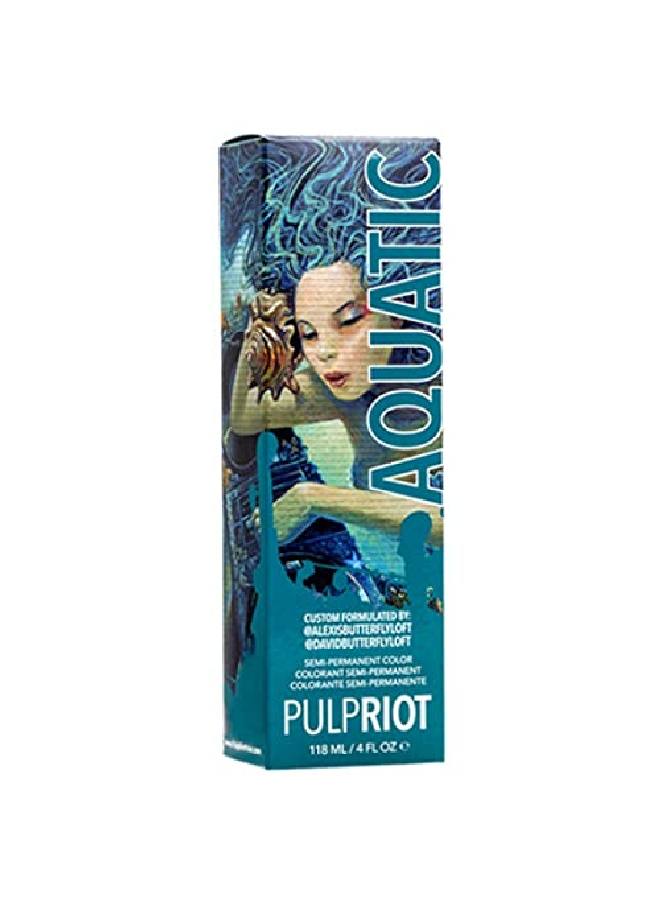 Pulp Riot Semipermanent Hair Color 4Oz Aquatic