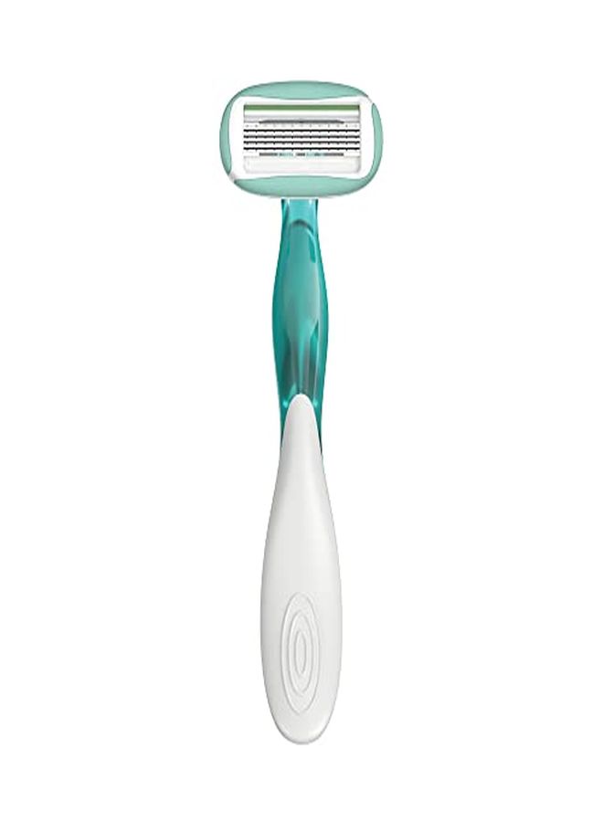 Soleil Sensitive Advanced Women'S Disposable Razor, Five Blade, Count Of 5, For A Flawlessly Smooth Shave