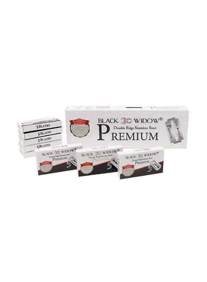 Pack Of 20 Premium Double Edge Razor Blade Silver