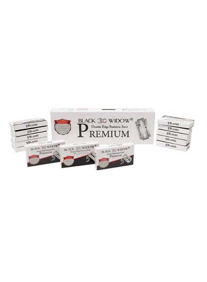 Pack Of 20 Premium Double Edge Razor Blade Silver