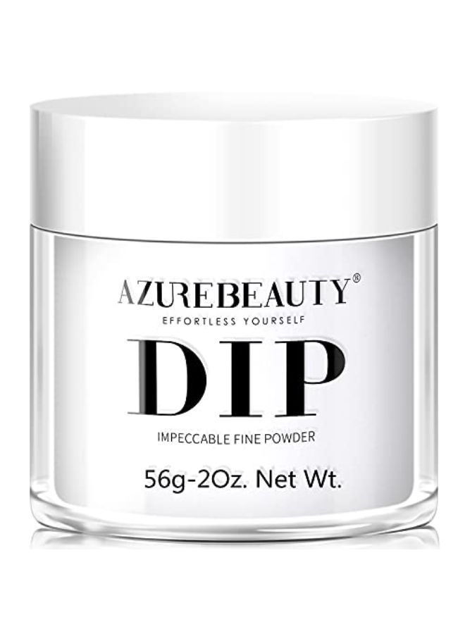 Clear Color 2Oz/56G, Azurebeauty Basic Transparent Acrylic Dipping Powder Crystal French Nail Art Starter Manicure Salon Diy At Home, Odor-Free, Long-Lasting, No Nail Lamp Needed