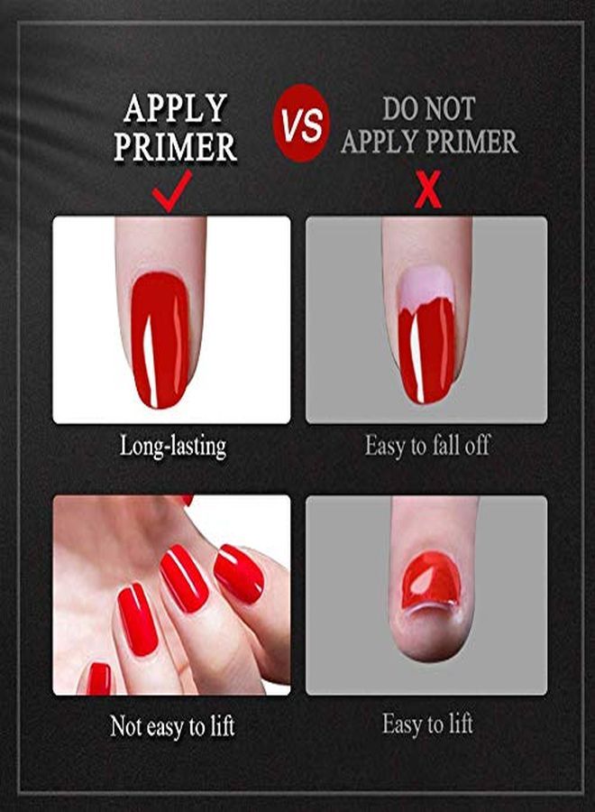 Nail Primer And Dehydrator For Acrylic Nails, Professional No Burn Fast Air Dry Nail Prep Dehydrator And X-Strength Primer Superior Protein Bonding, Acrylic Powder Application