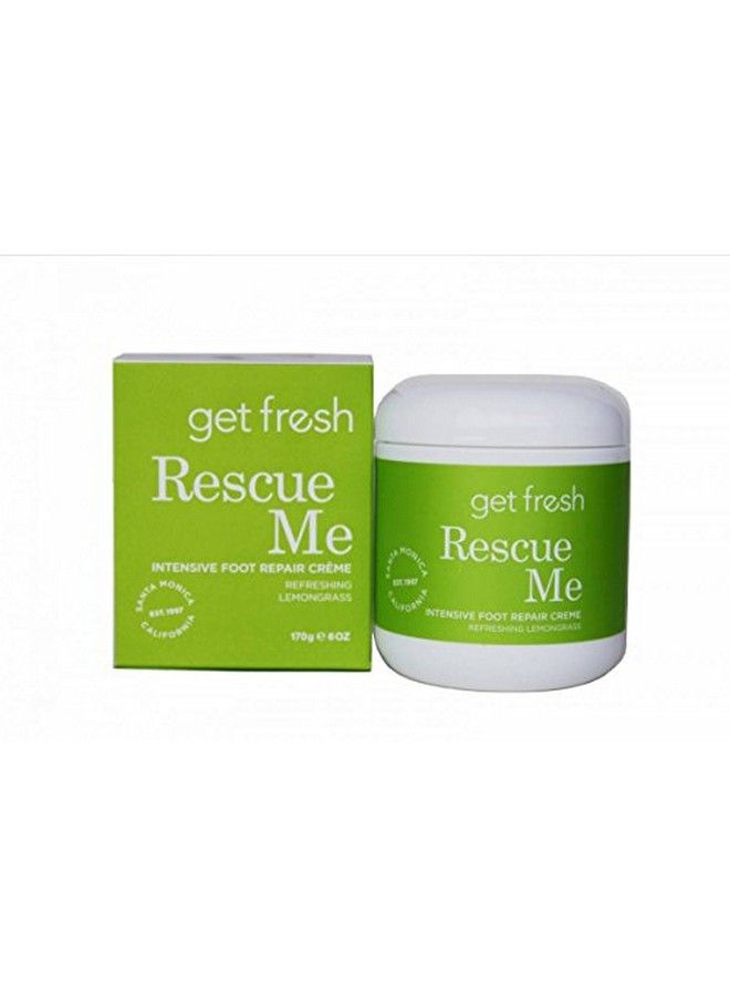 Rescue Me Intensive Foot Cream For Dry Skin Cracked Heels And Calluses With Shea Butter Aloe And Lemongrass 170G