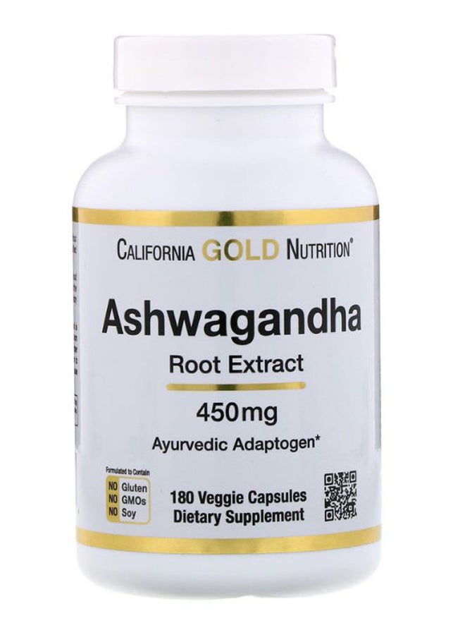 Ashwagandha Root Extract - 180 Veggie Capsules