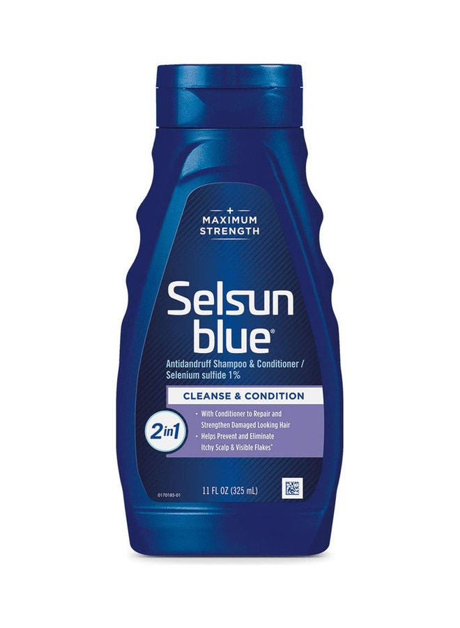 2-in-1 Anti-dandruff Shampoo & Conditioner Blue 325ml