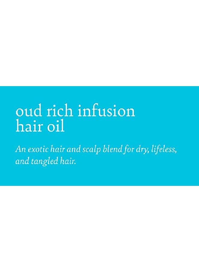 Oud Rich Infusion Hair Oil For Dry Lifeless Tangled Hair Detangles Smooths & Hydrates 4 Fl Oz