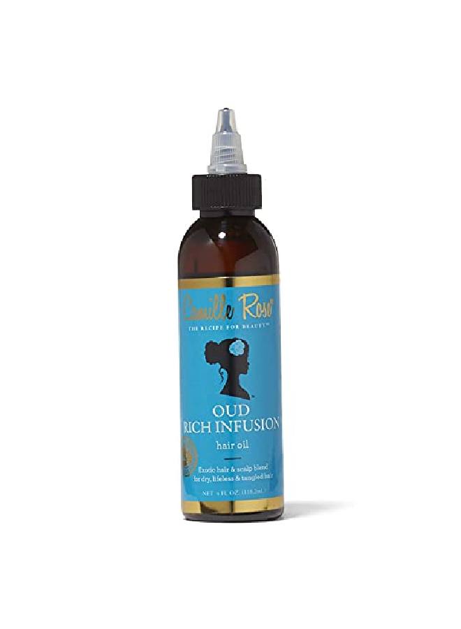 Oud Rich Infusion Hair Oil For Dry Lifeless Tangled Hair Detangles Smooths & Hydrates 4 Fl Oz