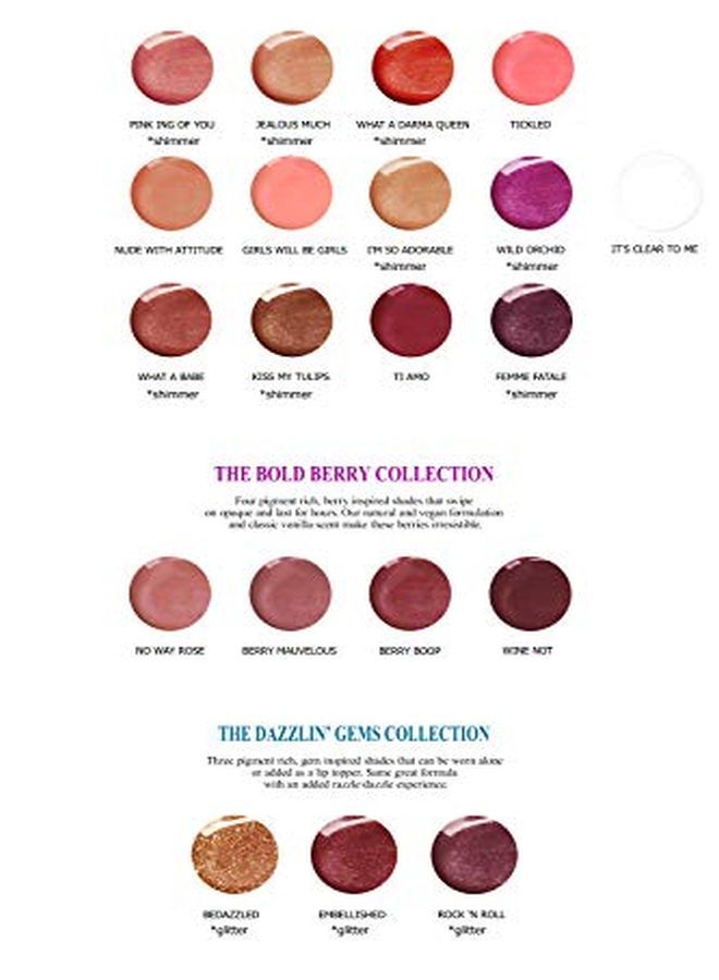 100% Natural Lip Gloss, Organic, Vegan, Gluten Free, Cruelty Free, Made In The Usa, 0.18 Oz. (Berry Boop)