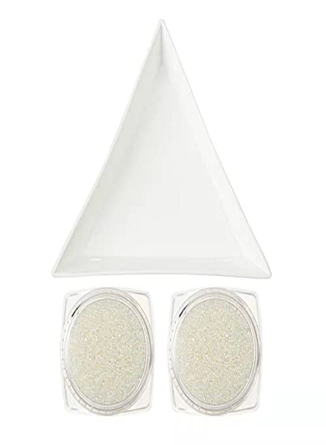 Nail Art Micro Caviar Rhinestone Ab Crystal Glass Gardient Dazzling Glitter Mini Beads 3D Manicures Tips Decoration 06Mm