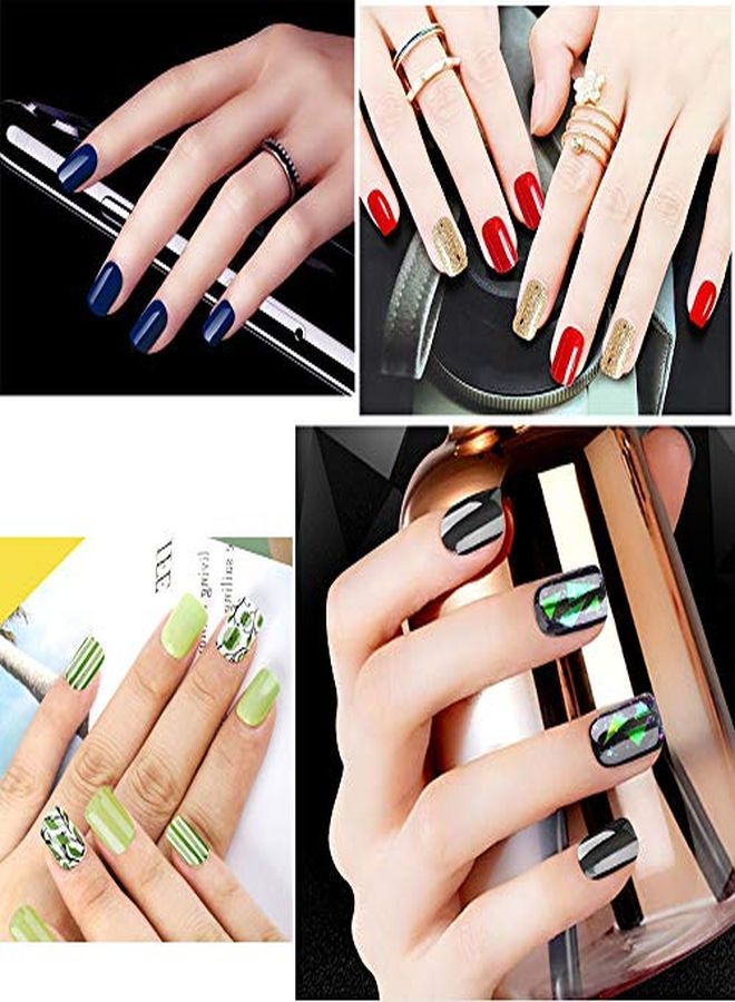 500Pcs Clear Short Square Full Cover Fake Nails Tips Artificial Acrylic False Nails For Women Nail Salons & Diy Nail Art Manicure Decoration