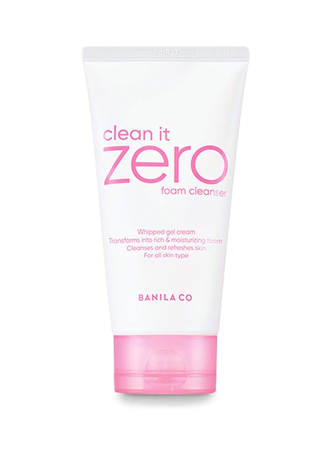 New Clean It Zero Foam Cleanser 150ml All Skin Types Creamy Foam Cleanser With Natural Herbs