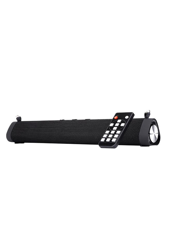 Portable Bluetooth Wireless Sound Bar With Remote Control V7336 Black